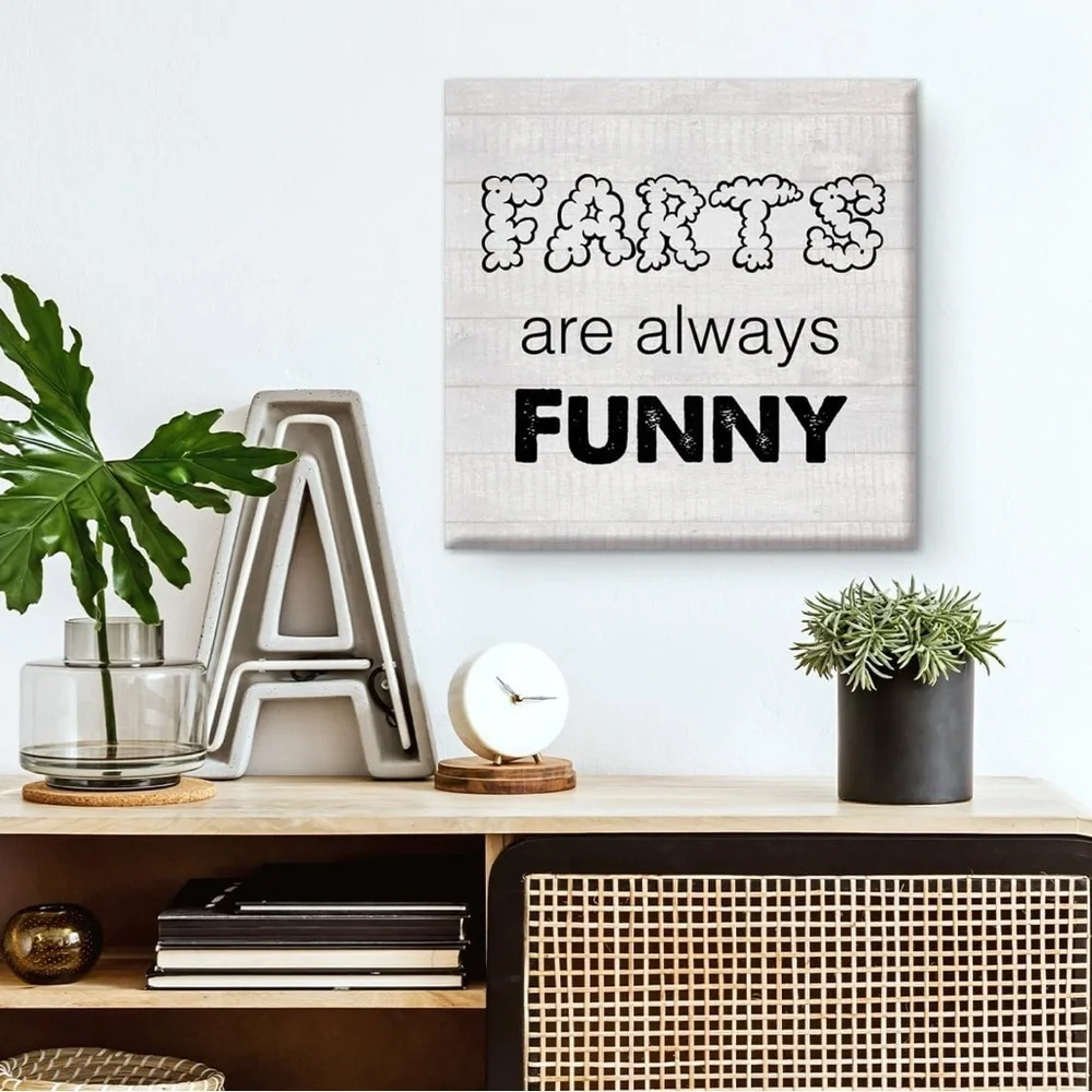 Humorous Wall Art with Funny Quote NWT
